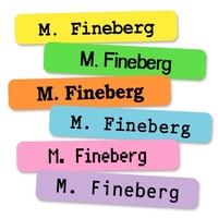 Colored One Line Iron-on Clothing Labels