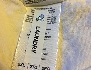 Clothing Tags for Nursing Home Residents